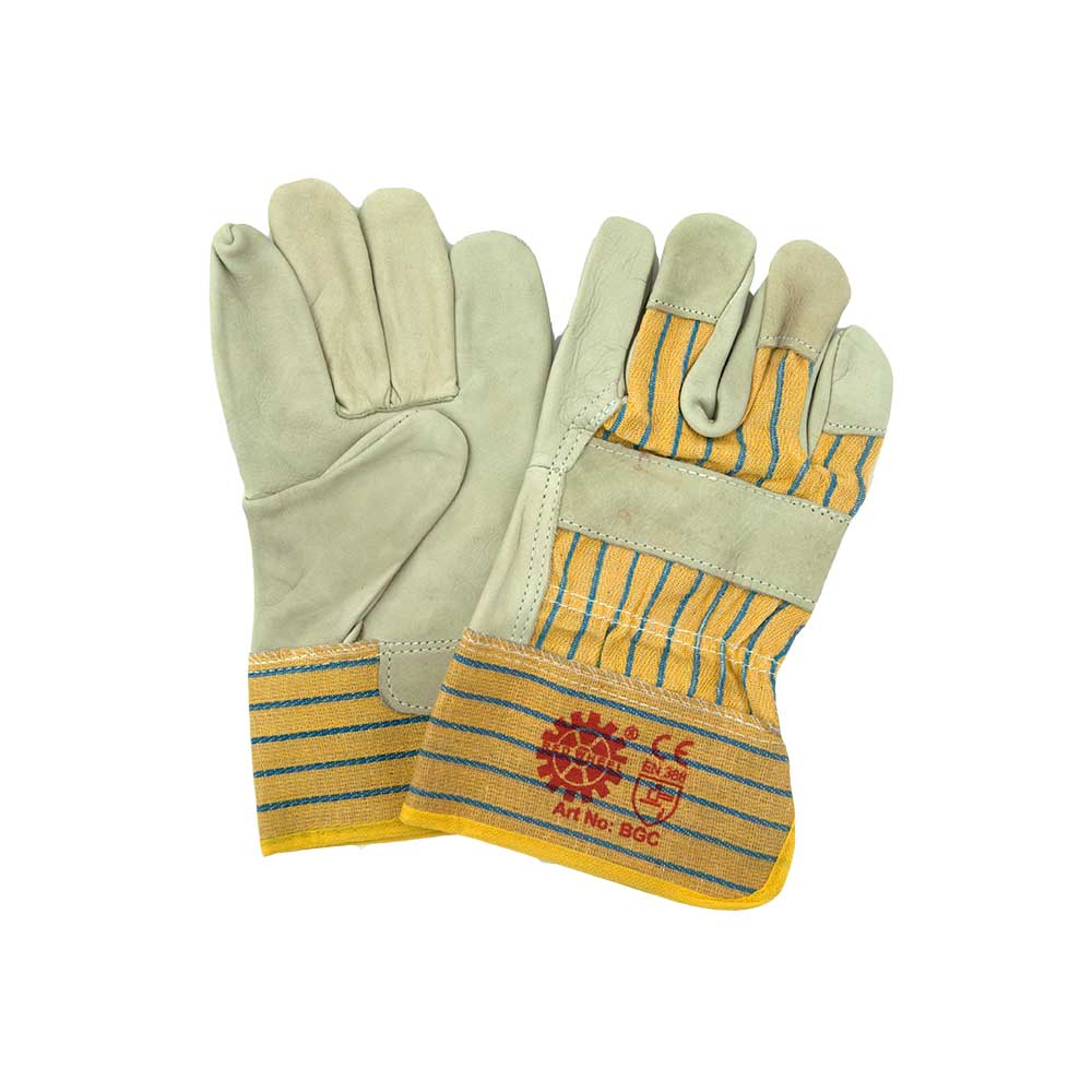 Heavy Duty Yellow Leather Work Glove