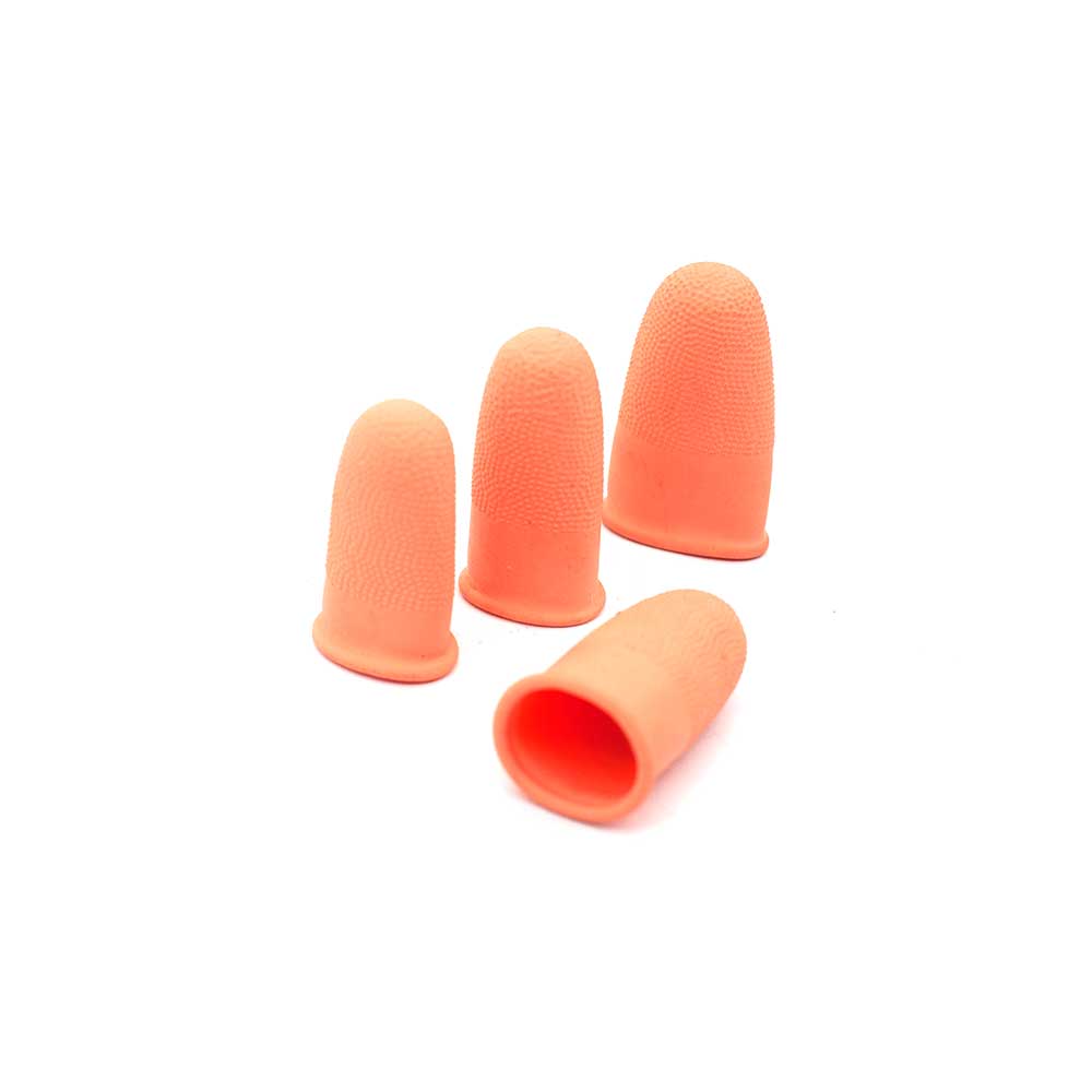 Latex Finger Cots - Orange
