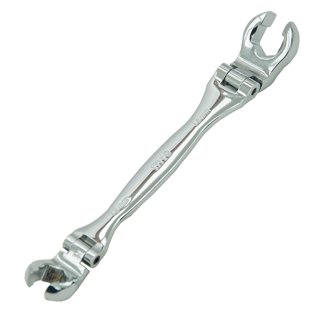 M10 Double End Flexible Flare Nut Wrench (6Pt)- (Taiwan)