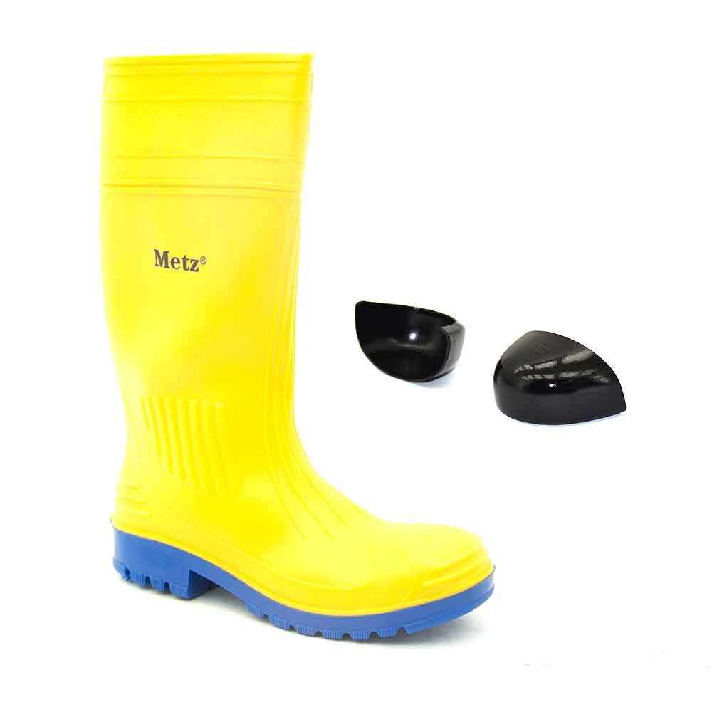 Metz" Yellow PVC Boot With Steel Toecap (Blue)