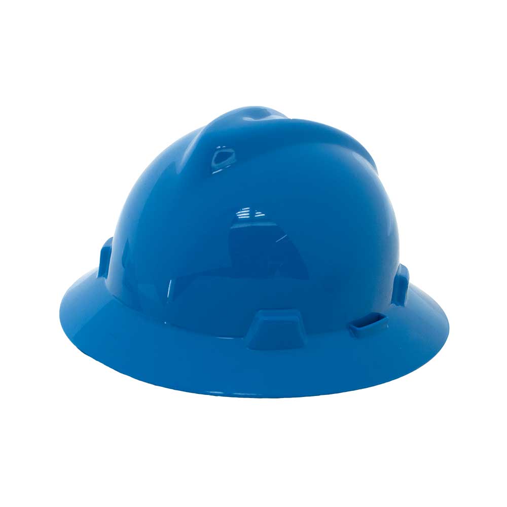 MSA Full Brim Hard Hat (Blue)