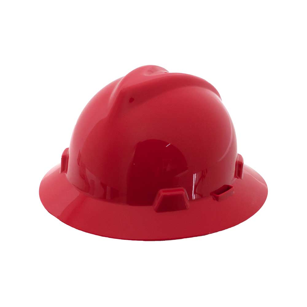 MSA Full Brim Hard Hat (Red)