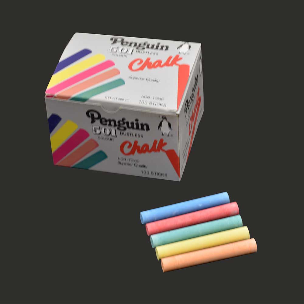 Penguin Chalk Dustless (Colour)