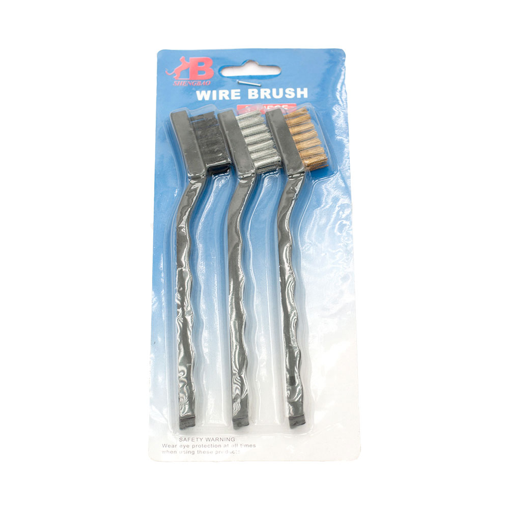 Plastic Handle Scratch Brushes Set