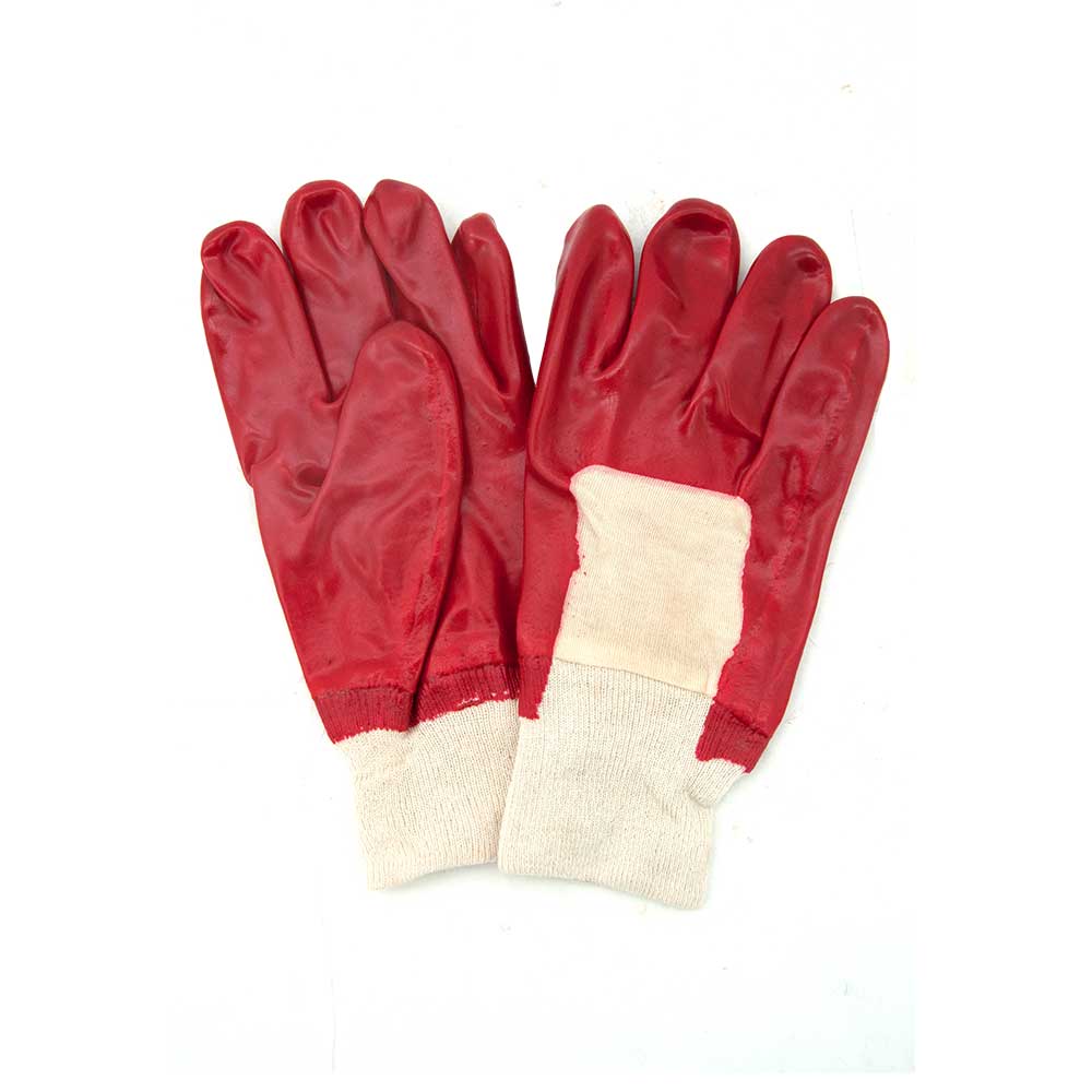 PVC Chemical Resistant Gloves (With Knitted Cuff)