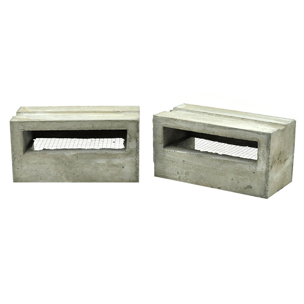 Rectangular Shape Vent Block with Wire Mesh