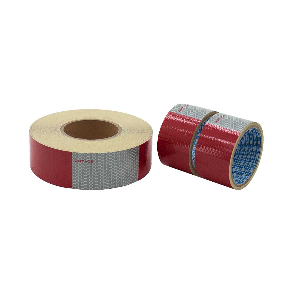Red / White Reflective Adhesive Tape (Straight)