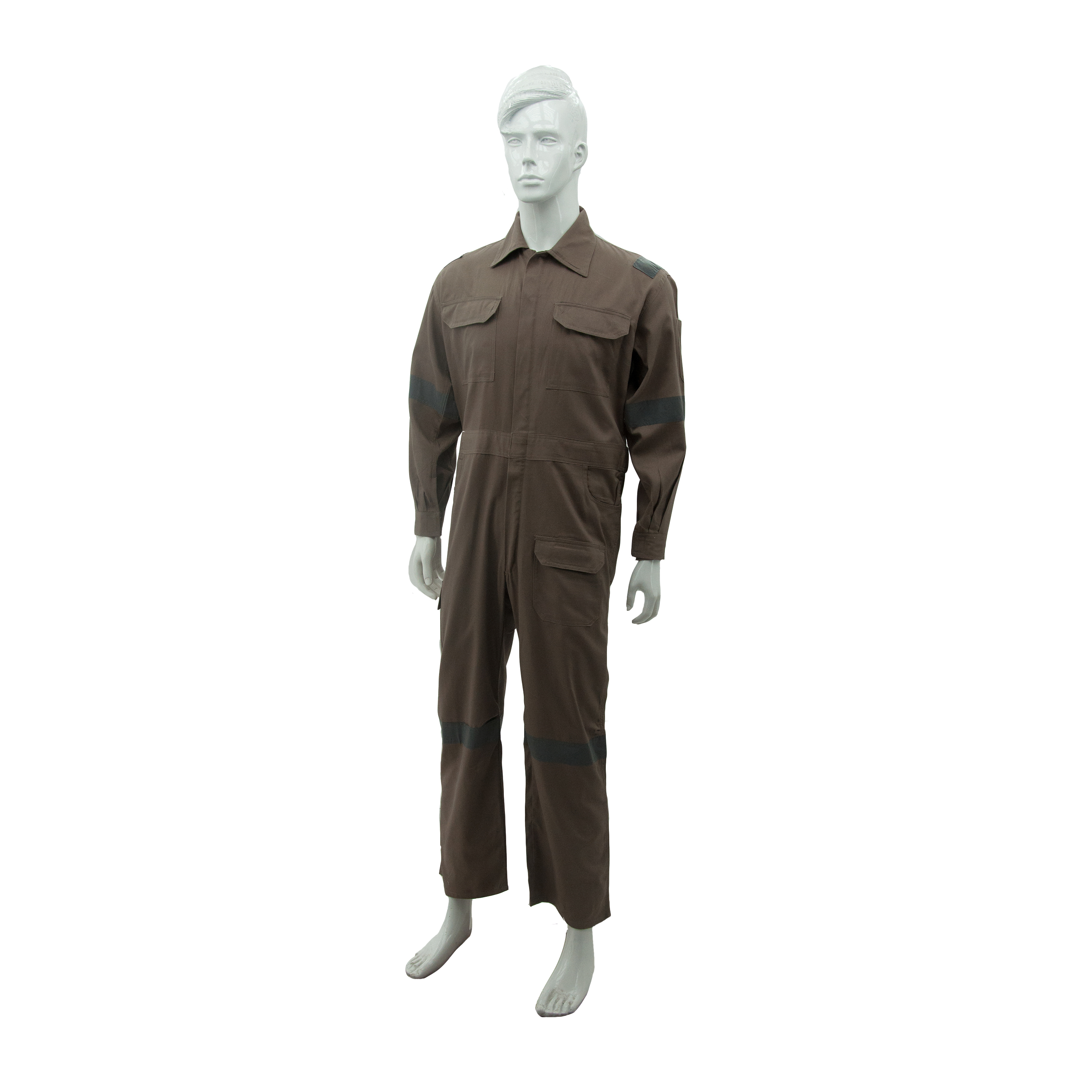 Reflective Strip Overall (Set - Khaki)