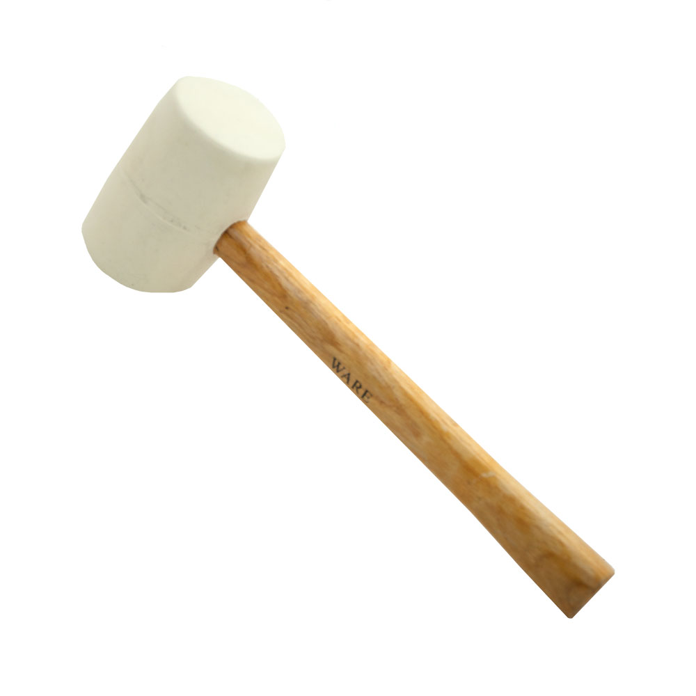 Rubber White Mallet (Wooden Handle)