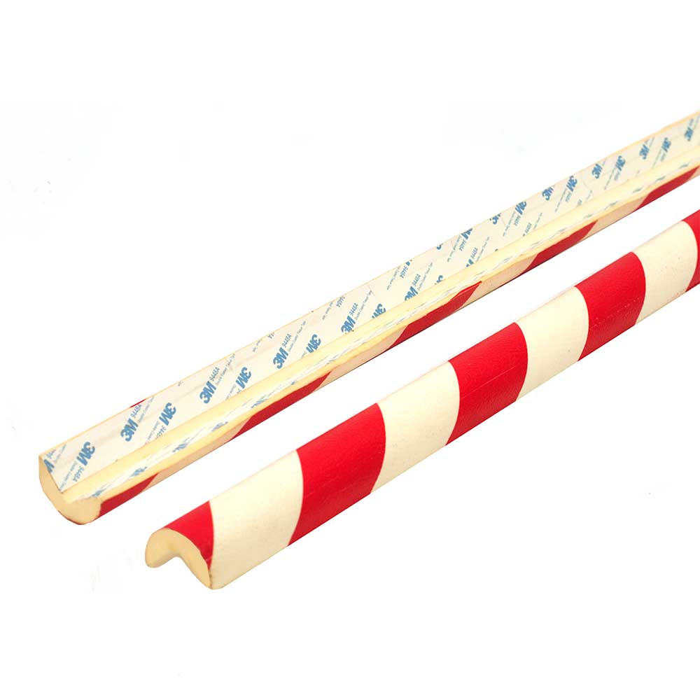 Safety Protector Strip (Adhesive) (White / Red)