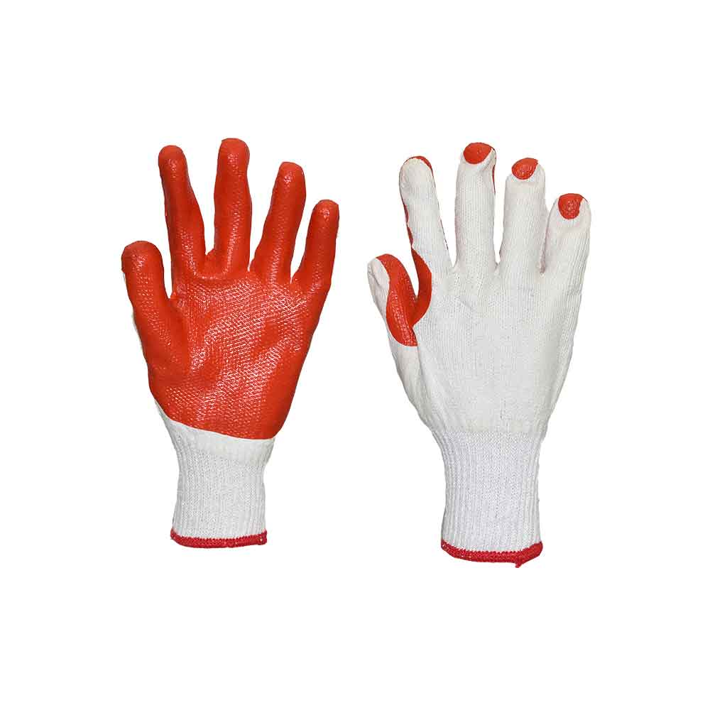 Shrink Rubber Coated Glove (Orange) Heavy Duty