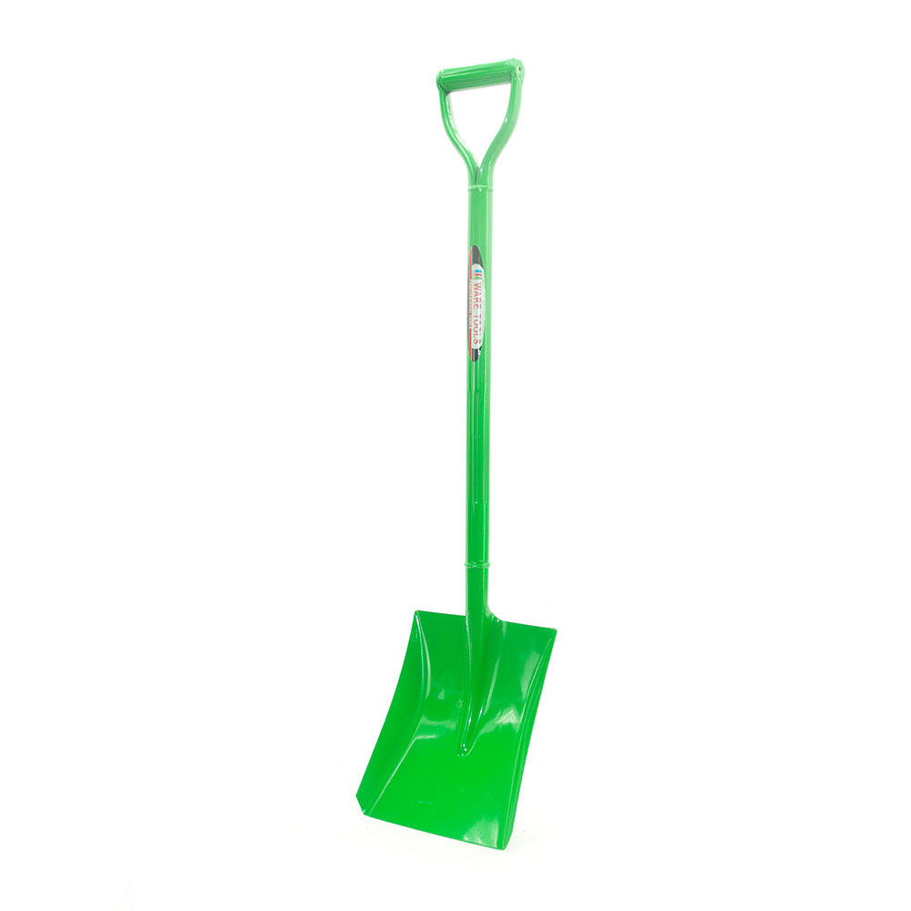 Square Shovel With  Metal D Handle