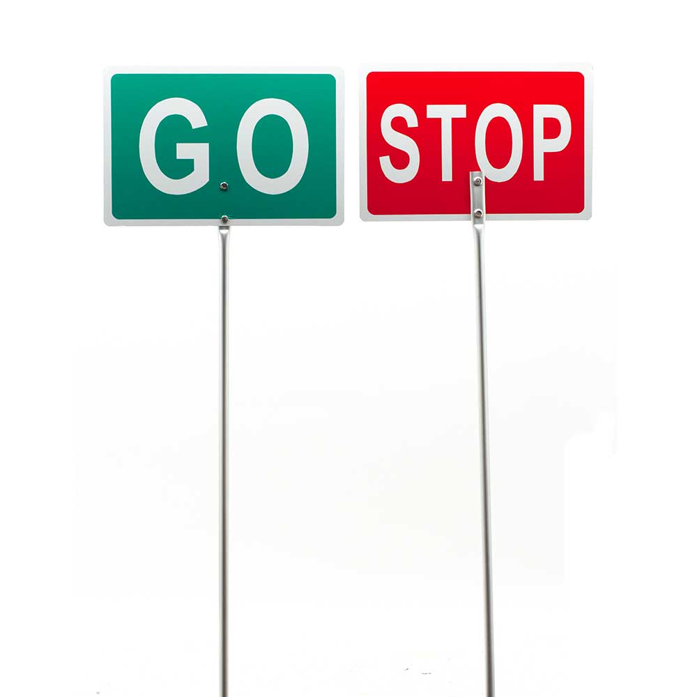 Stop & Go Signs (Pole - 1.5 m)