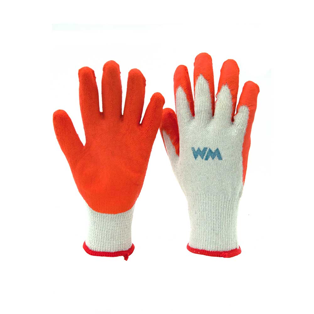 WM Shrink Rubber Cotton Glove (Orange) (900g)