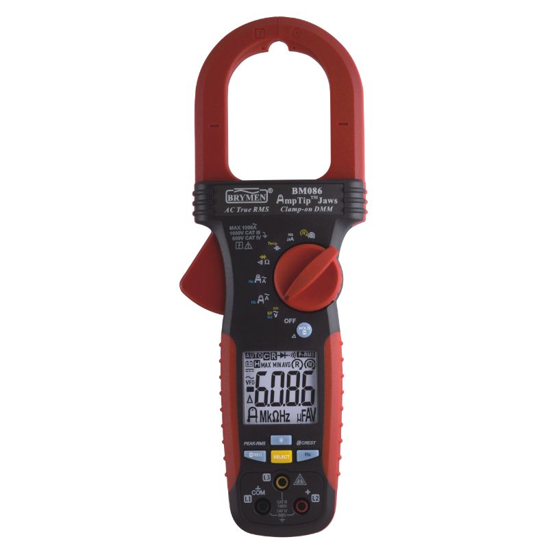Brymen BM086 AmpTip™ Jaws Clampon DMM Silicon Instrumentation Pte