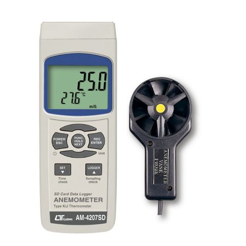 Lutron AM-4207SD Anemometer SD Card Real Time Data Recorder
