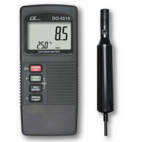 Lutron DO-5519 Dissolved Oxygen Meter, Dual Displays