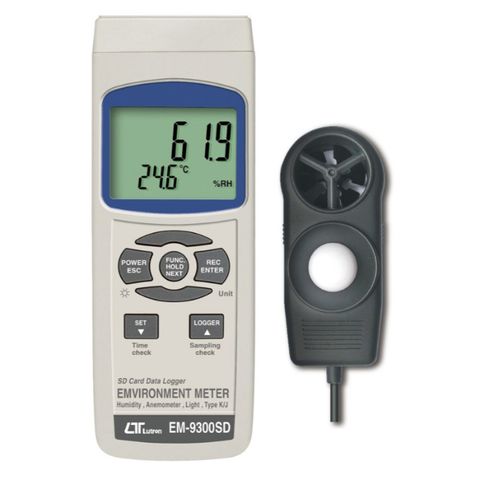 Lutron EM-9300SD Environment Meter, SD Card