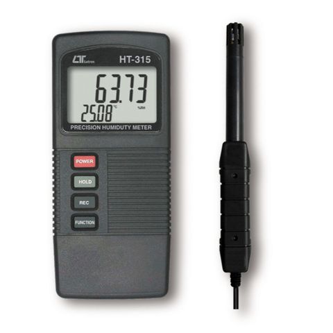 Lutron HT-315 Humidity/Temp. Meter, Pocket, 80°c