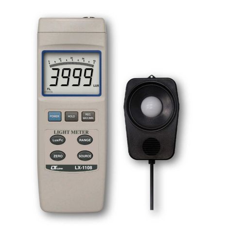 Lutron LX-1108 400,000Lux Light Meter, 4 Light Soure