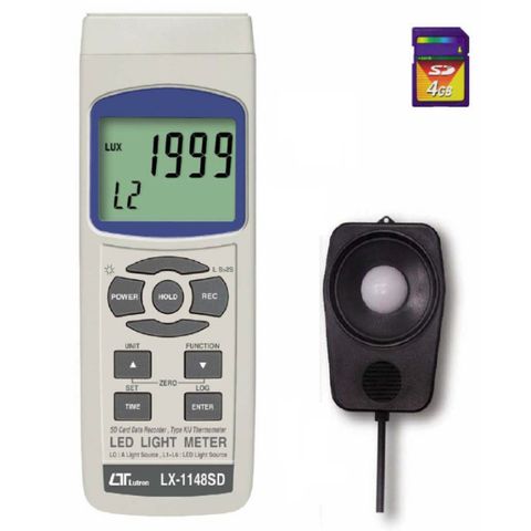 Lutron LX-1148SD LED Light Meter, SD Card