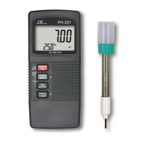 Lutron PH-221 PH Meter, ATC, Two Displays