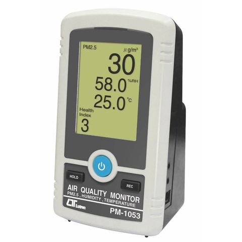 Lutron PM-1053 Air Quality Monitor/Recorder, PM2.5, %RH, Temp., RS232/USB