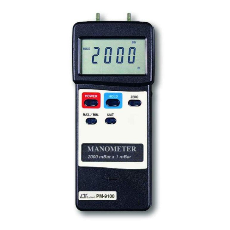 Lutron PM-9100 Manometer, 2000 mbar, differential input