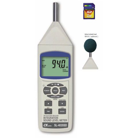 Lutron SL-4035SD Sound Level Meter Class 2, SD Card