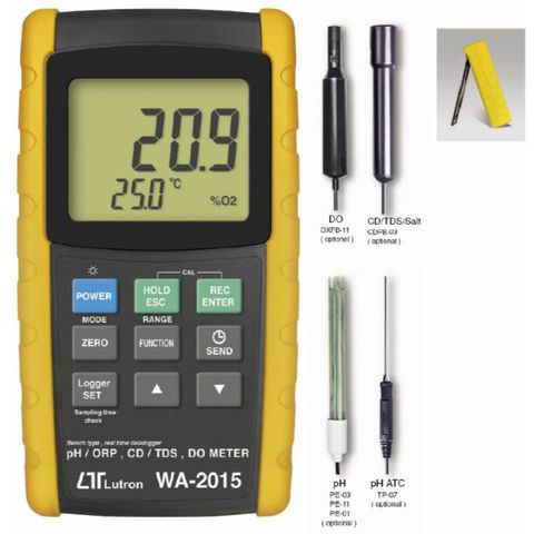 Lutron WA-2015 Bench PH/ORP, DO, CD/TDS Meter