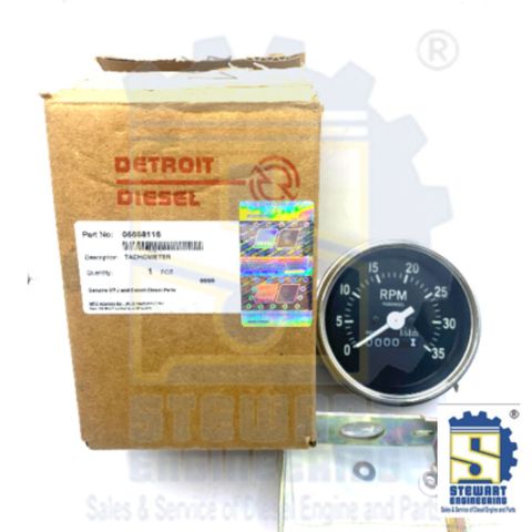 Detroit Diesel Tachometer Clockwise 0-3500RPM