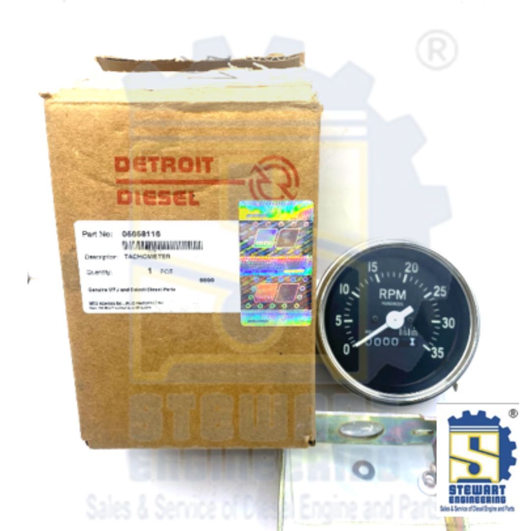 Detroit Diesel Tachometer Clockwise 0-3500RPM