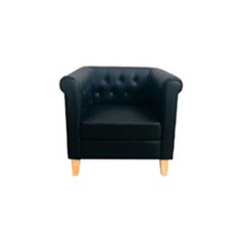 Chesterfield Single Sofa Black