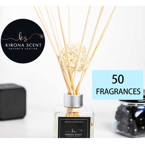120ML AROMA DIFFUSER / HOME FRAGRANCE / 50 FRAGRANCE / Reed Diffuser For Homes, Office, Bathroom