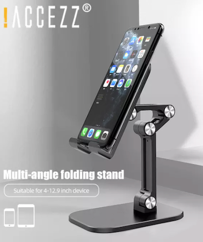 Adjustable Metal Desk Mobile Phone Holder Multi-angle Folding Stand