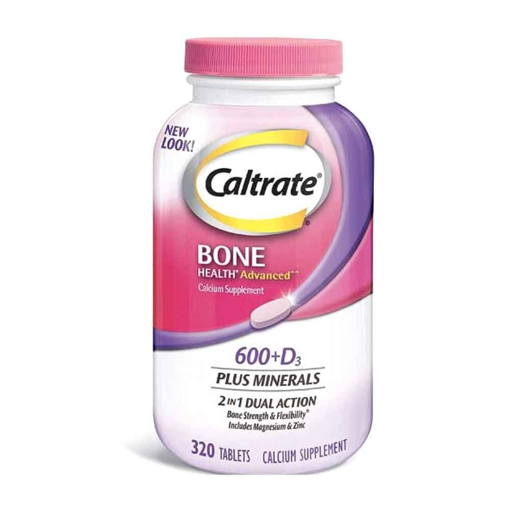 Caltrate 600+ D3 Plus Minerals Bone Health 320 Tabs Calcium