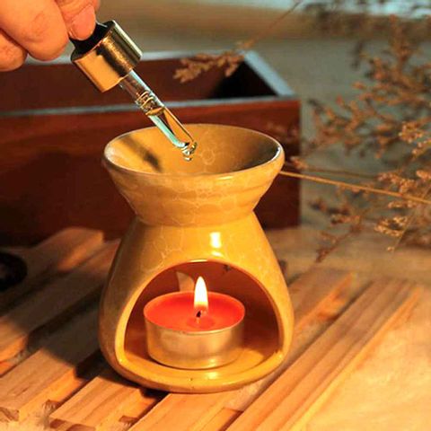 Ceramic Tealight Candle Holder Oil Burner Essential Oil Incense Aroma Diffuser Furnace Home Decoration Romantic