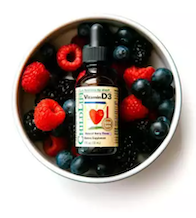 ChildLife Essentials Vitamin D3 Drops for Infants, Baby, Kids, Toddlers, Children & Teens, Berry Flavor Glass Bottle (1 Fl Oz - 30 ml)