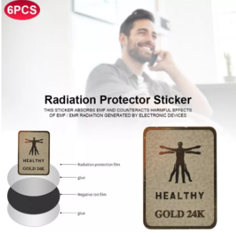 Cjing 6Pcs Anti Radiation Protection Sticker