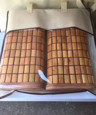 cypress wooden beads pillow