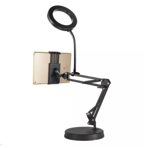 Desktop Tablet Phone Holder Stand with 10 inch 26cm Ring Light