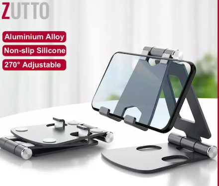 Foldable Mobile Phone Stand Aluminum Adjustable Cell Phone Holder