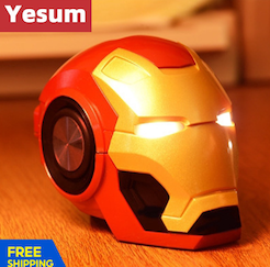 Iron Man War Machine Portable Retro-antiquity Bluetooth Speaker Marvel Avengers Speaker Avengers Wireless Subwoofe