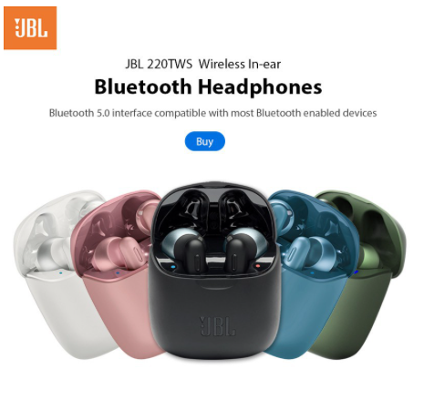 JBI Tune 220 TWS Wireless Bluetooth 5.0 Earphones 220TWS Earbuds with Charging Box