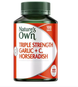 Nature's Own Triple Strength Garlic + C