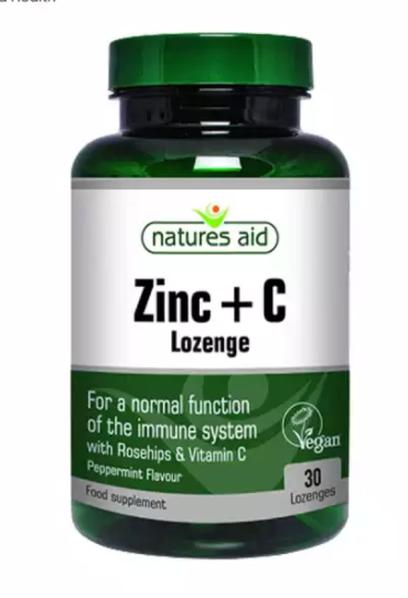 Natures Aid Zinc + C 30 Lozenges