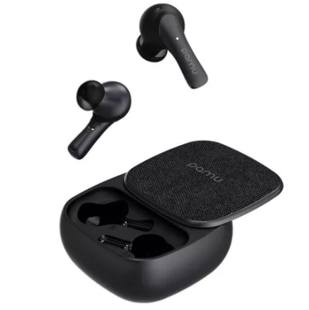 Padmate PaMu Slide / PaMu Slide Mini True Wireless Bluetooth In-Ear Earphone with Microphone - Earbuds BT 5.0 + Wireless Charging for Mobile Phone - Black