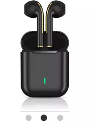 Pink J18 TWS Bluetooth-earbuds True Wireless Headset Gaming Earphone