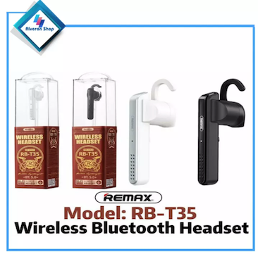 Remax RB-T35 Bluetooth Headset Car Business Hands-free Call Wireless Earphone Bluetooth 5.0 earphone HD sound quality