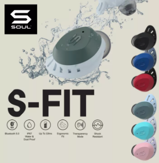 SOUL S-FIT all conditions true wireless earphones